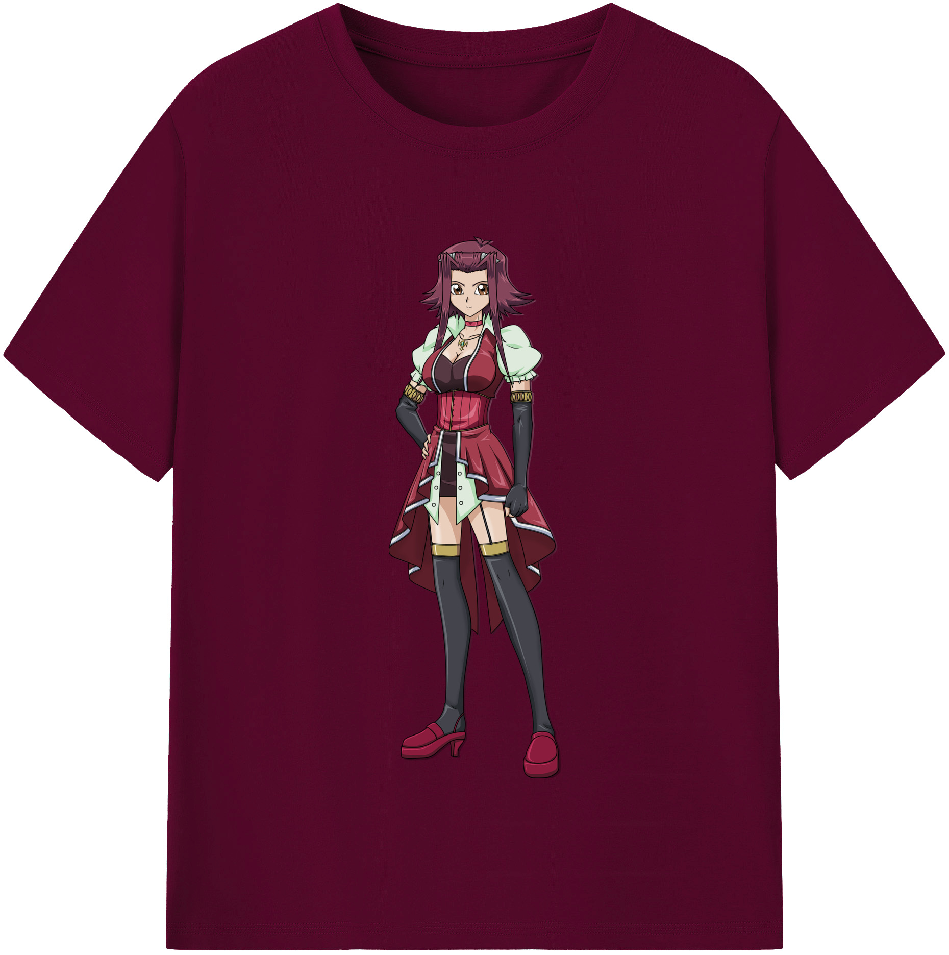 （画像用） 遊☆戯☆王 Yu-Gi-Oh! レディースカジュアルプリントTシャツ（綿100％）